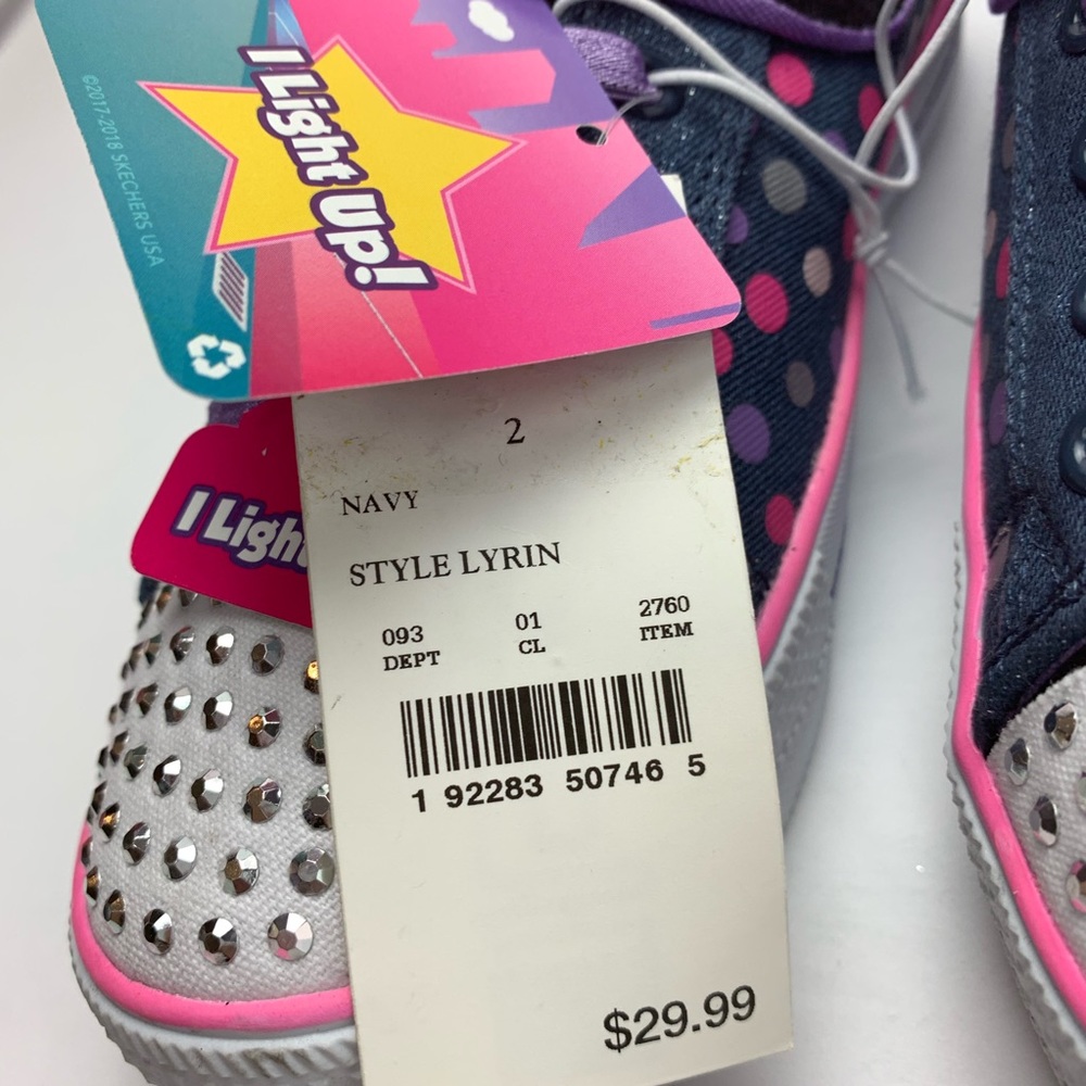Glimmer Stars Light Up Lyrin Sparkle Shoes 2 - Picture 7 of 7